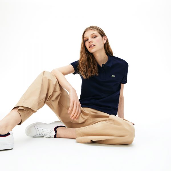 Lacoste-polo Dames Classic Fit Zacht Petit Katoenpiqué Navy blue