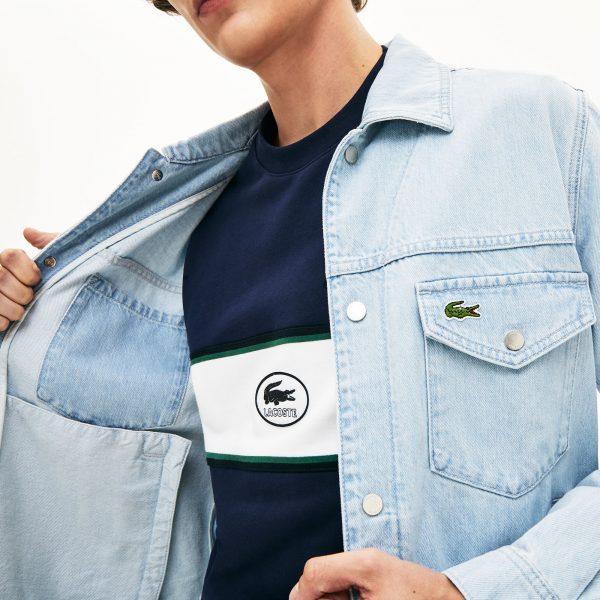 Lacoste Jack heren meerdere zakken knopen van denim