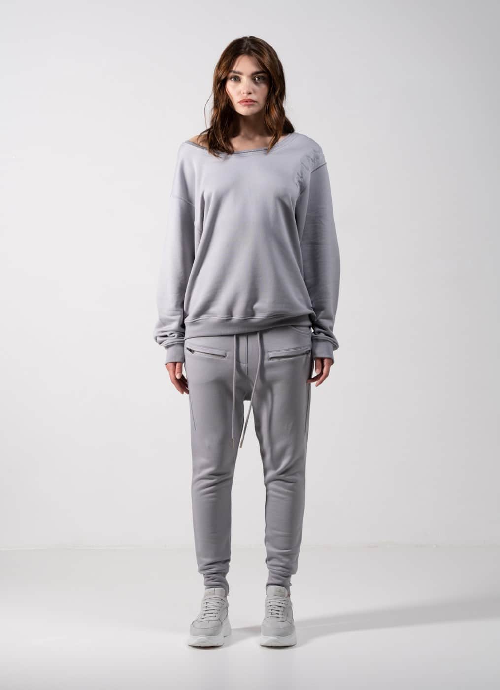 Elias Rumelis pants Leni silver grey - It Rains Fashion