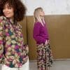 ZILCH SKIRT MIDI Woodcut pine - Afbeelding 2