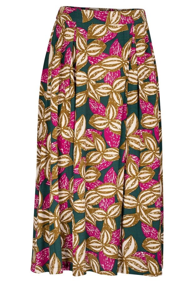 ZILCH SKIRT MIDI Woodcut pine