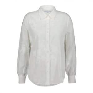 Red Button BOBIE BLOUSE SHINY FLOWER white