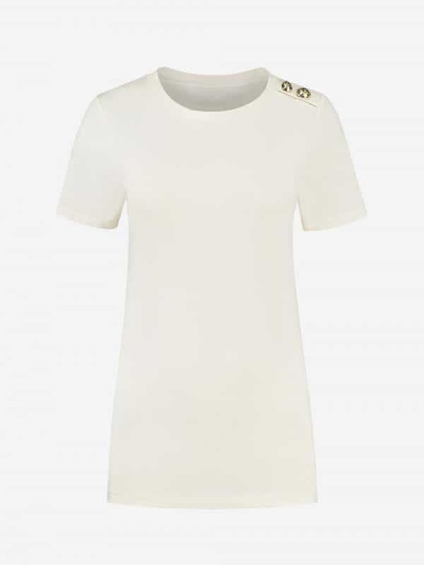 Nikkie Button shirt star white