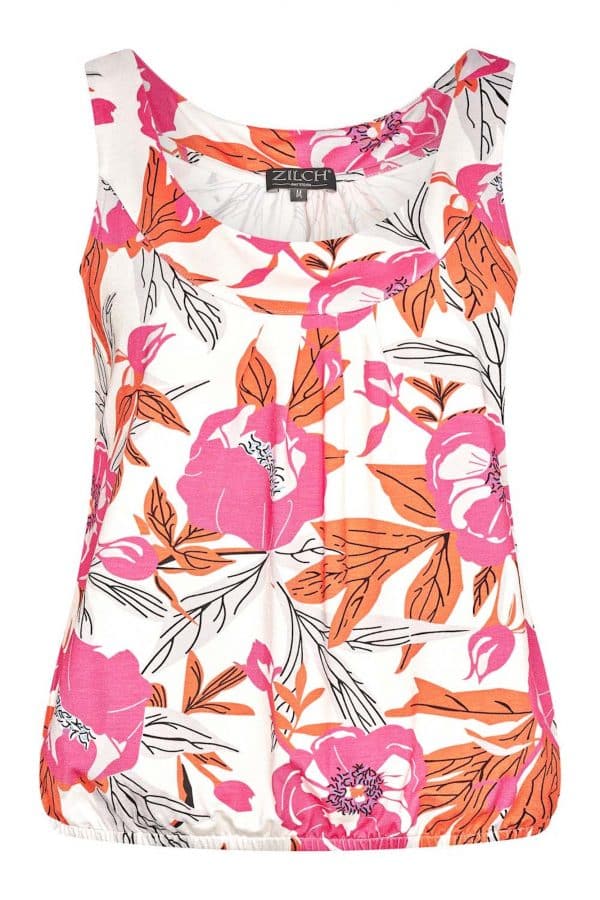 ZILCH SLEEVELESS TOP-PEONY-OFF-WHITE