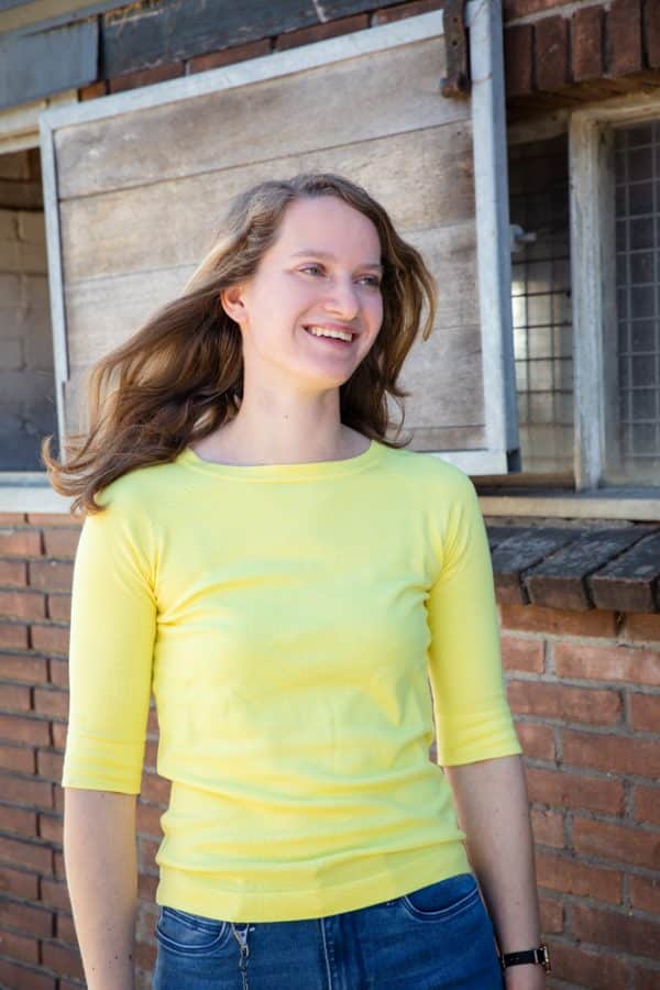 #OOTD truitje Laura in geel