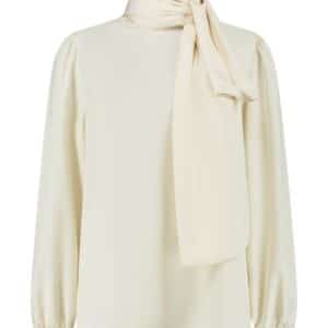 Katherina Loretta Bella bow blouse champagne