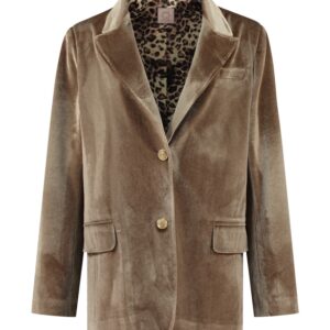 Katherina Loretta Zyon blazer velvet taupe
