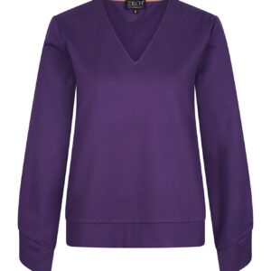 Zilch sweater v-neck plum