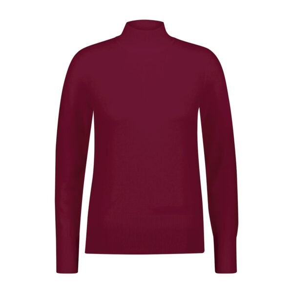 Red Button turtleneck plum