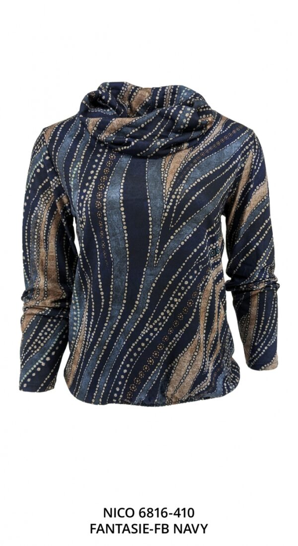 Fos Fashion top Nico fantasie navy