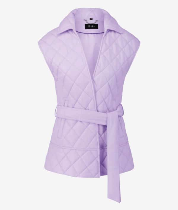 Ibana JOSEPHINE GILET IN SOFT LILAC