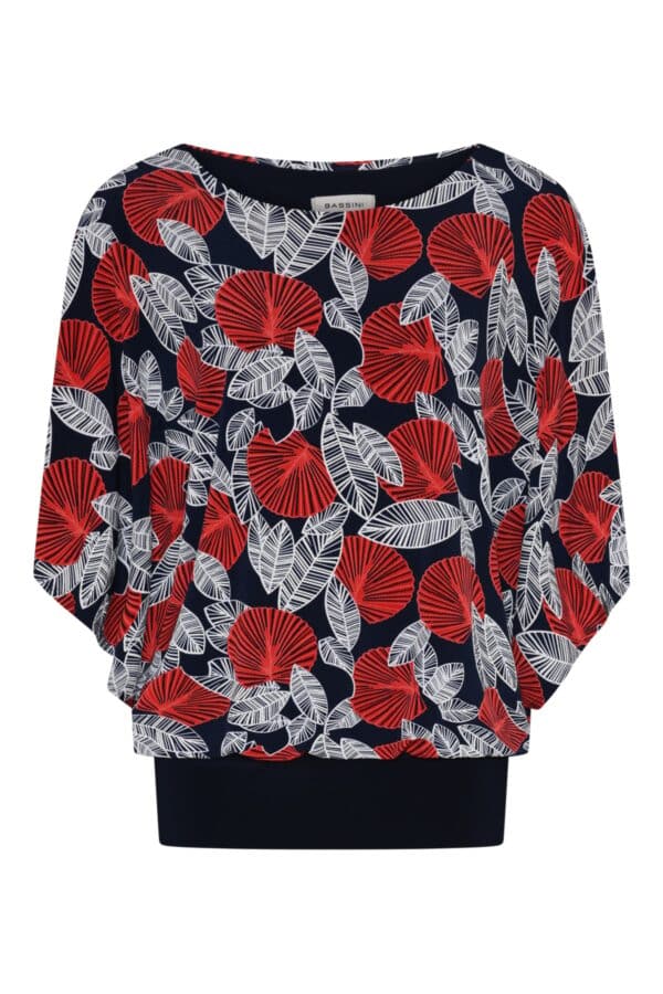 Bassini Top red/navy