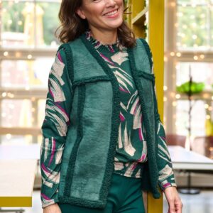 Fos Fashion Lana uni suede forest green