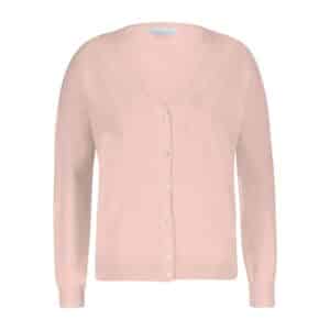 Red Button Fine Knit soft pink
