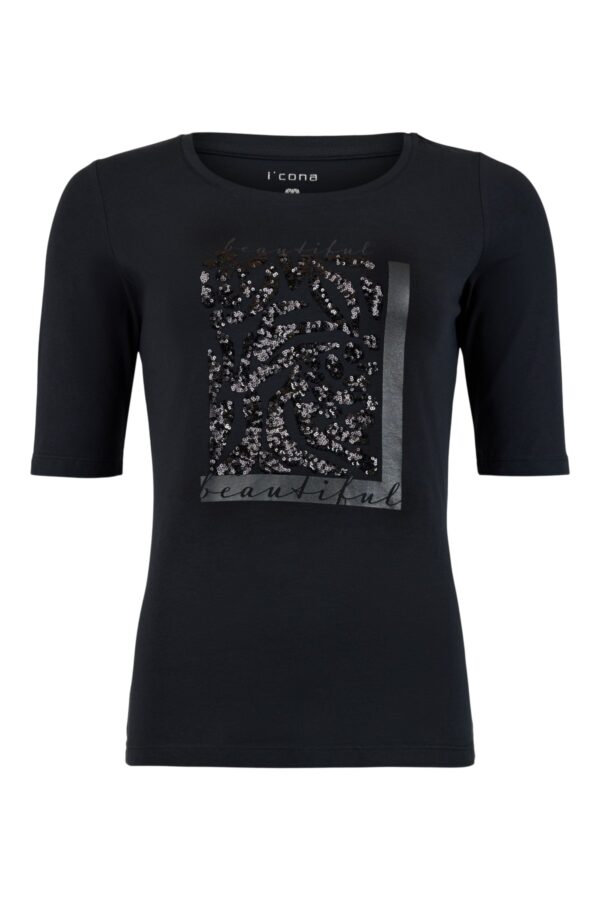 I'CONA T-SHIRT 58 CM black