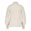 Red Button Sweet Rollneck Puff sleeve stone - Afbeelding 2