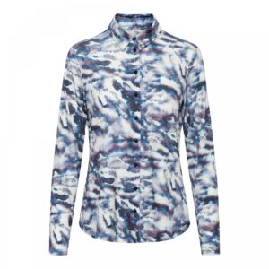 AndCoWoman Lotte blouse blue animal