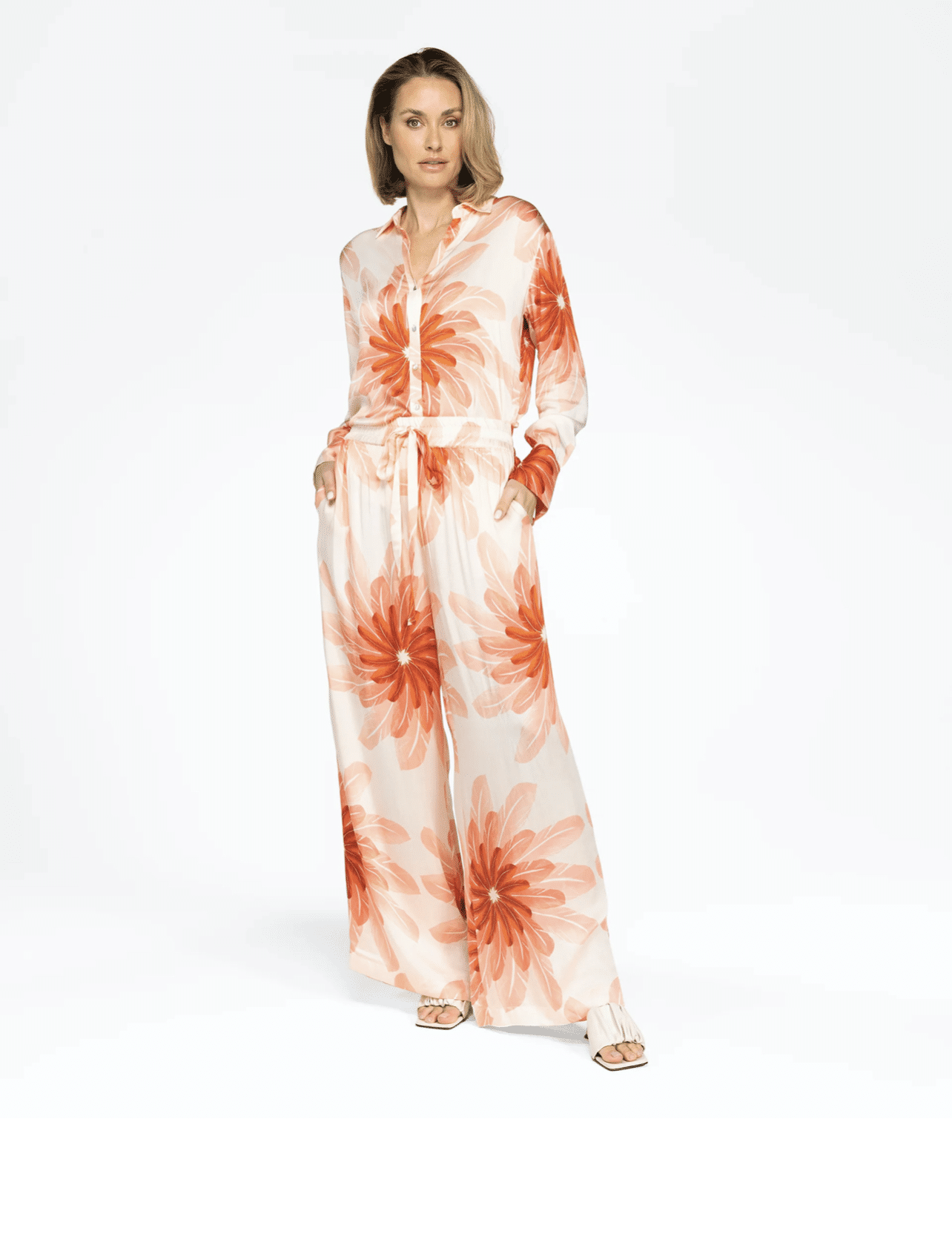 IBANA DE PALMTRI BROEK IN ROSY BLUSH PRINT - Afbeelding 2