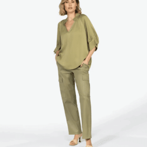 IBANA DE TALEEN TOP IN MOSS GREEN