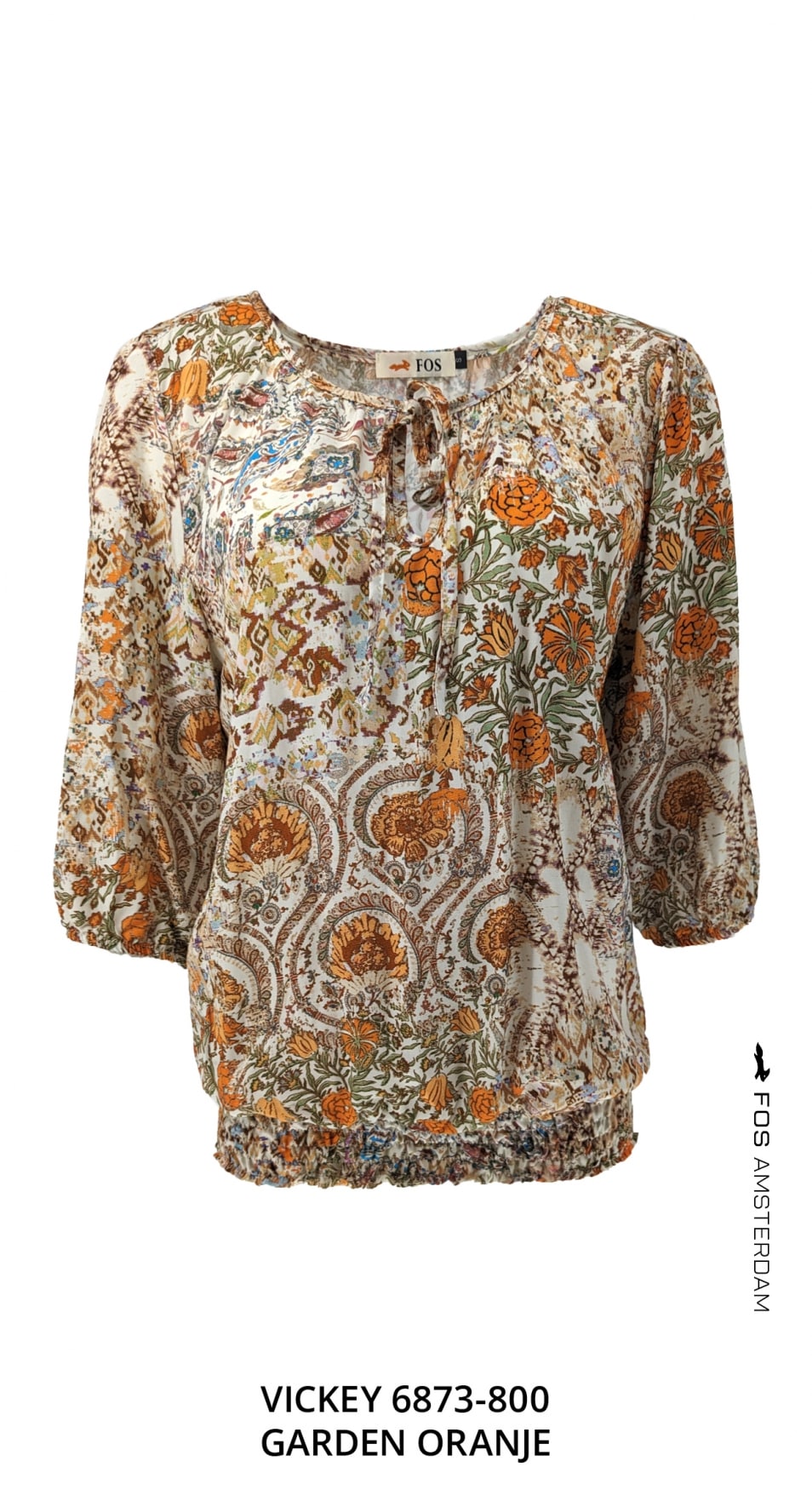 Fos Fashion blouse Vicky garden oranje – Bild 2