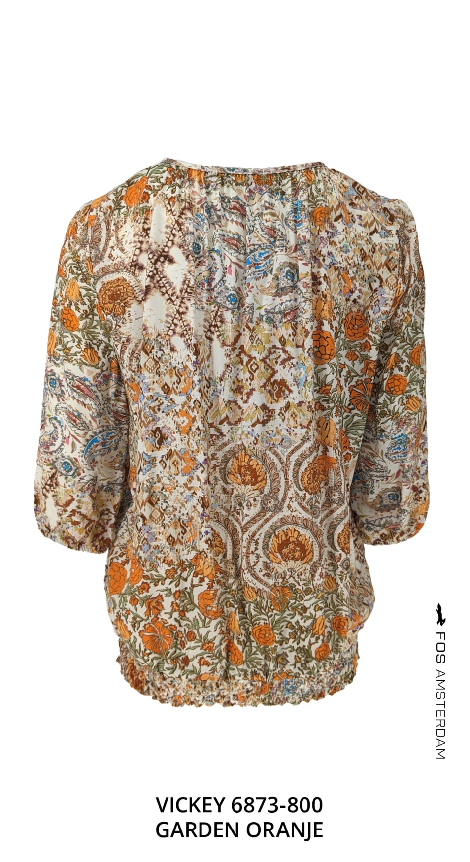 Fos Fashion blouse Vicky garden oranje – Bild 3