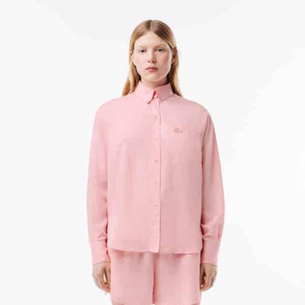 Lacoste Lyocell blouse waterlelie rose