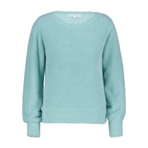 Red Button Bodi fluffy sweater mint