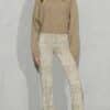 Robell pants Joela creme check - Afbeelding 3