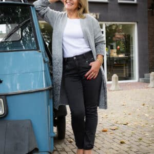 #OOTD Vest grijs met glitters