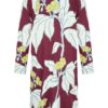 Zilch Dress V-neck Edelweiss bordeaux - Afbeelding 3