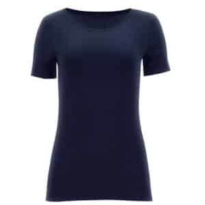 Perfect Line Cotton -T-Shirt Short Sleeve navy