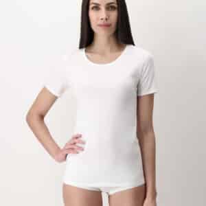 Perfect Line Cotton -T-Shirt Short Sleeve wit