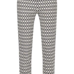 Robell broek model Rose beige/zwart print