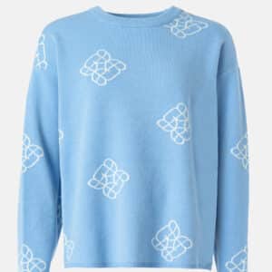 Renate allover sweater soft blue