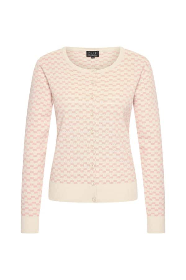 Zilch Cardigan round neck rosewater