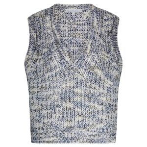 Red Button Cocoon sleeveless blue
