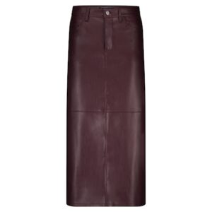 Red Button Aline Faux Leather