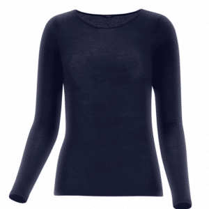 Perfect Line Cashmere - T-Shirt Long Sleeve blue