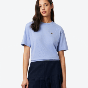 Lacoste relaxed fit kantoenen shirt lila