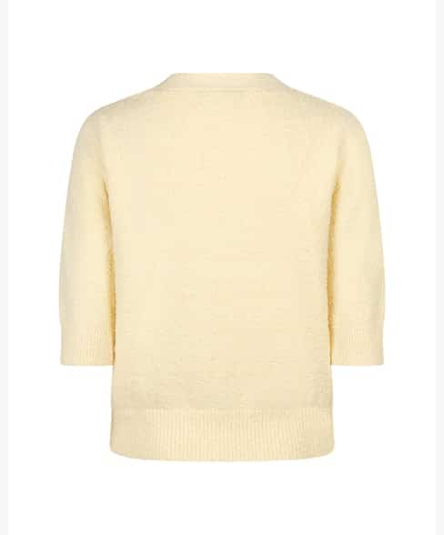 Red Button cardigan popcorn butter yellow - Afbeelding 2