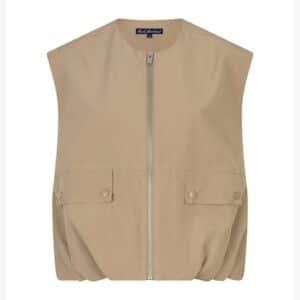 Red Button De Ivy Sleeveless Gathering dark sand