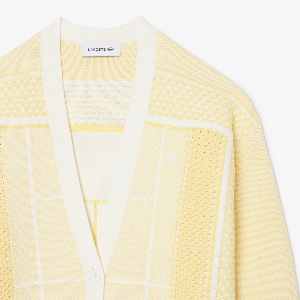 Lacoste Tennisbaan Jacquard Lange Cardigan - Afbeelding 3