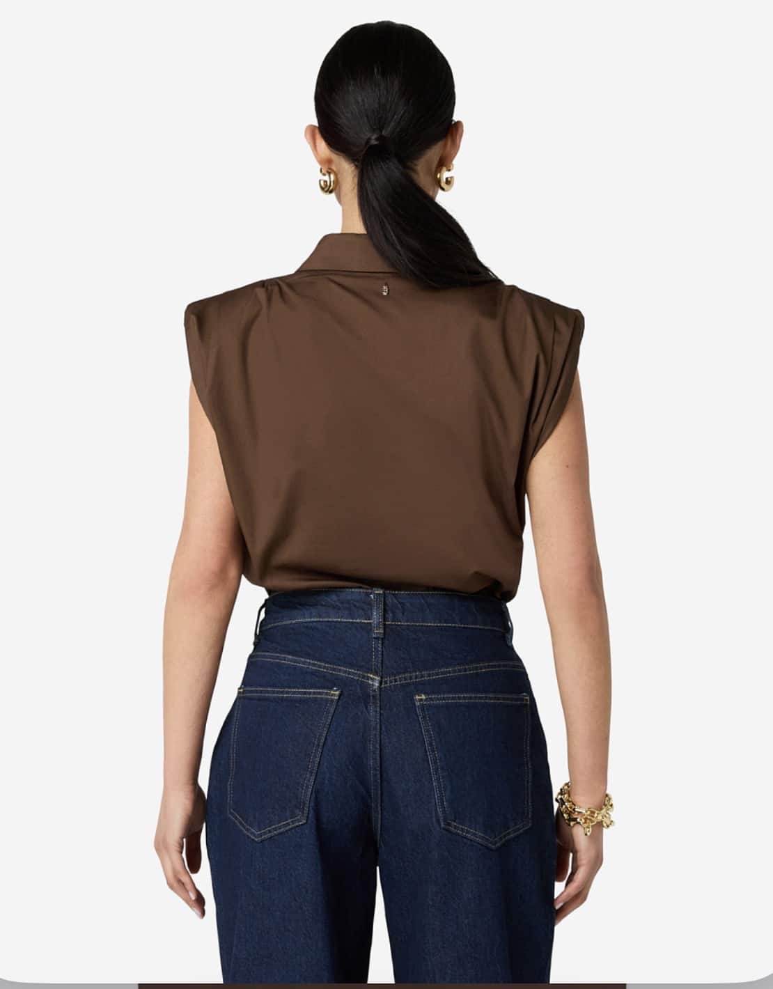 Ibana Tanai top in Bean Brown - Afbeelding 2