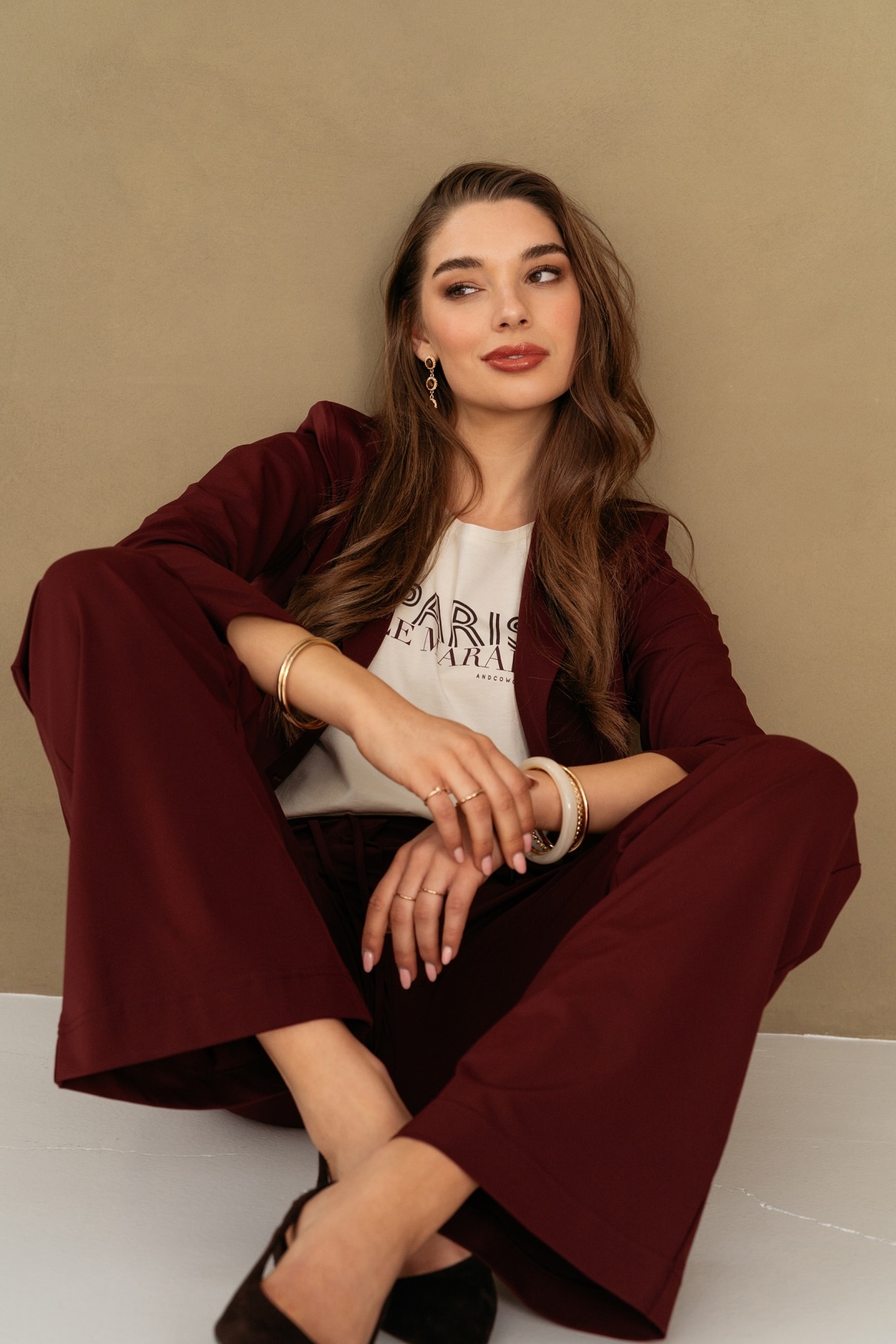 AndCoWoman Phileine Heavy Travel Burgundy - Afbeelding 4
