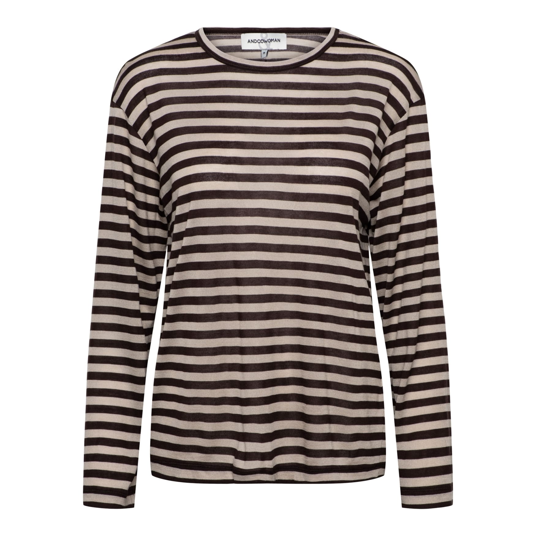 AndCoWoman Tara Stripe Chocolate