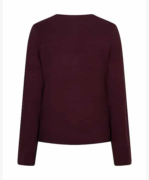 Red Button Emilie Knit Blazer Burgundy - Afbeelding 2